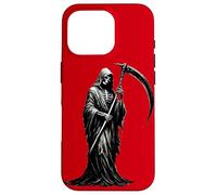 Grim Reaper Gothic Cloaked Skeleton Goth Memento Mori Design Case for iPhone 16 Pro