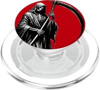 Grim Reaper Gothic Cloaked Skeleton Goth Memento Mori Design PopSockets PopGrip for MagSafe