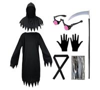Grim Reaper Halloween Costume, Grim Reaper Adult Men Costume,Deluxe Hooded Dress Halloween Cosplay Costume Cloak Cloak Dress | Halloween Cosplay, Falc Suit