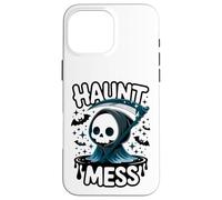 Grim Reaper Haunt Mess Halloween Design Gift Men Women Kids Case for iPhone 16 Pro Max