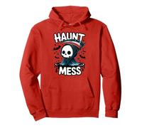 Grim Reaper Haunt Mess Halloween Design Gift Men Women Kids Pullover Hoodie
