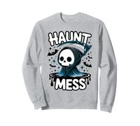 Grim Reaper Haunt Mess Halloween Design Gift Men Women Kids Sweatshirt