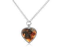 Grim Reaper in Horse Flames Urn Necklace for Ashes Pet Dog Cat Cremation Jewellery Alloy Memorial Keepsake Pendant