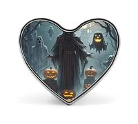 Grim Reaper Lapel Pin Exquisite Fashion Brooches Personalized Buttons Badge Novelty Unique Button Pins Cute Heart Shaped Pins Metal Buttons for Backpack Hat Bag Jacket