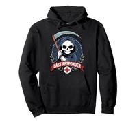 Grim Reaper Last Responder Dark EMT Paramedic Design Pullover Hoodie