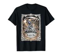 Grim Reaper Memento Mori Gothic Cloaked Skeleton Goth Design T-Shirt
