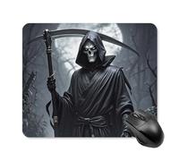 Grim Reaper Mouse Pad Square Mouse Mat Non-Slip Rubber Base Mousepad Wireless Mice Mat for Gaming, Office & Home, Waterproof Mouses Mats for Laptop/Desktop 25 * 30cm