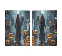 Grim Reaper Passport Holder Personalized Passport Wallet for Women Men Travel Document Organizer Holder