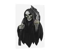 Grim-Reaper patterned signage, indoor and outdoor wall decoration, suitable for parties, bedrooms, and porches.