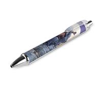 Grim Reaper Playing A Cello Ballpoint Pens 0.5mm Fine Black Ink Retractable Writing Rollerball Pen for Home Office