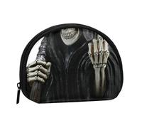Grim-Reaper Prints Coin Purse for Women Cute Small Change Wallet Mini Coin Purses Pouch with Zipper