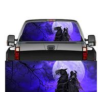 Grim Reaper Rear Window Decal Truck Rear Window Decal Wrap Graphic Perforated See Through Universal for Pickup Trucks SUV,58x18 inch