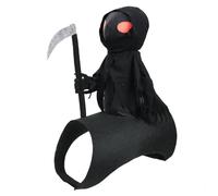 Grim Reaper Rider Halloween Dog Cat Costume Funny Cosplay