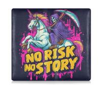 Grim Reaper Risk Story Leather Toursuit car Registration and Insurance Card Holder Prefect Car Essentials Wallet for ID, Driver's License, Key Contact Information Cards