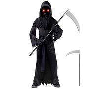 Grim Reaper Scythe, 39 Long Grim Reaper Costume, Removable Lightweight Plastic Toy Weapons for Halloween Props Cosplay Party Dress up, Swords