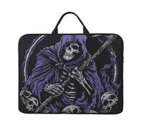 Grim Reaper Scythe Skull Death Soul Old 14" Shockproof Water-Resistant Laptop Case With Handle