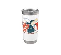 Grim Reaper Skeleton Dabbing Funny Halloween Death Scary Stainless Steel Insulated Tumbler