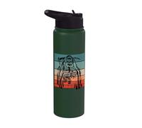 Grim Reaper Skeleton Halloween Skull Spooky Skeleton Horror Stainless Steel Insulated Water Bottle