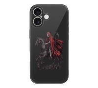 Grim Reaper Skeleton Riding Horse Phone Case Compatible with iPhone 17 Air Pro Max Glass Protective Cover with Hanging Hole