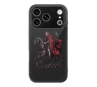 Grim Reaper Skeleton Riding Horse Phone Case Compatible with iPhone 17 Air Pro Max Glass Protective Cover with Hanging Hole