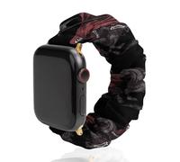 Grim Reaper Skeleton Riding Horse Universal Scrunchie Watch Band Compatible with IWatch Series 11 10 9 8 7 Strap