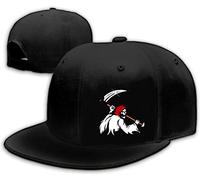 Grim Reaper Skeleton Snapback Hats for Men Solid Flat Bill Hat for Women Adjustable Men's Horror Baseball Caps Snap Back Cool Ghost Hat, Grim Reaper Moon