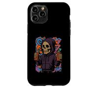 Grim Reaper Skeleton Spray Cans Urban Art Case for iPhone 11 Pro
