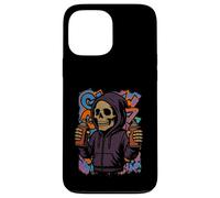 Grim Reaper Skeleton Spray Cans Urban Art Case for iPhone 13 Pro Max