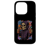 Grim Reaper Skeleton Spray Cans Urban Art Case for iPhone 14 Pro