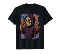 Grim Reaper Skeleton Spray Cans Urban Art T-Shirt