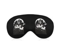 Grim Reaper Skull Cat Lightweight Sleep Masks Funny Blocking Eye Mask for Sleeping with Adjustable Strap