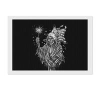 Grim Reaper Skull Undead Ghost U.S. Flag Full Round Drill Diamond Art Kits Accessories Craft Home Wall Decor 8"x12"