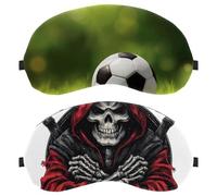 Grim Reaper Skull with Scythe 2-Pack Light-Blocking Soft Breathable Eye Patch Sleeping Masks
