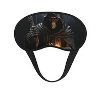 Grim Reaper Sleep Mask for Women Men Soft Travel Eye Mask with Adjustable Straps Sleeping Eye Shade Cover for Travel Yoga Nap Sleeping