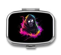 Grim Reaper Small Pill Organizer with 2 Compartments