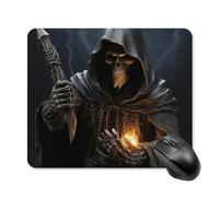 Grim Reaper Square Mouse Pad Portable Computer Mousepad with Non-Slip Rubber Base 25 * 30cm Ultra-Thin Gaming Mouse Mat for Computer Laptop Office Desk Accessories