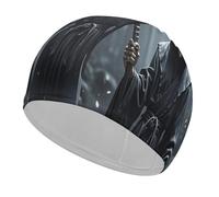 Grim Reaper Swim Cap, Comfortable Swimming Cap for Women Men, Waterproof for Training Pool & Beach