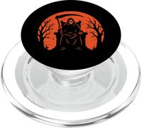 Grim Reaper Throne Halloween PopSockets PopGrip for MagSafe