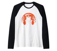 Grim Reaper Throne Halloween Raglan Baseball Tee
