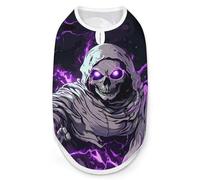 Grim Reaper Thunder Cute Printed Dog Shirt Clothes Lightweight Sleeveless Pet Tank Top for Small Medium Large Pets
