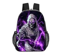Grim Reaper Thunder Funny Clear Backpack Waterproof Transparent Bag See Through Rucksack with Adjustable Straps
