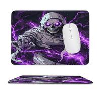 Grim Reaper Thunder Large Gaming Mouse Mat Soft Non-Slip Laptop Mousepad Portable Square Desk Pad for Office Home Work