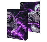 Grim Reaper Thunder Printed Tablet Cases Compatible with iPad Series Slim Trifold Stand Protective Cover