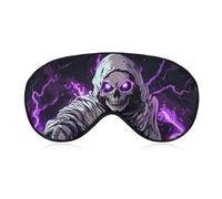 Grim Reaper Thunder Soft Sleep Mask for Light Blocking Breathable Sleeping Masks Travel Eye Shade Cover with Adjustable Strap