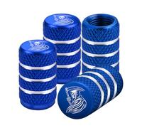 Grim Reaper Tire Valve Stem Caps 4pcs/Pack Anodized Aluminum Tire Valve Cap Set Corrosion Resistant Universal Stem Cover for Car Truck Motorcycle SUV Motorcycle (Blue)