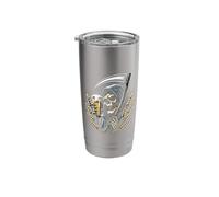 Grim Reaper White Beer Lover Skull Funny Stainless Steel Insulated Tumbler