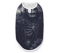 Grim Reaper with A Skull Face Fashion Pet Vest, Easy Wear Dog Clothes for Small Dogs Daily Walking S