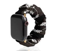 Grim Reaper with Cats Watch Band Compatible with IWatch Bands Series 6 5 4 3 2 1 Elastic Replacement Wristband