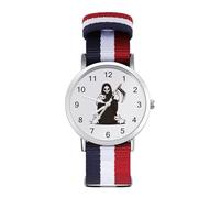Grim Reaper with Cats Wrist Watches with Scale for Men Women Casual Braided Strap Easy Reader for Work Workout