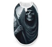 Grim Reaper with Sickle Fashion Pet Vest, Easy Wear Dog Clothes for Small Dogs Daily Walking 2XL